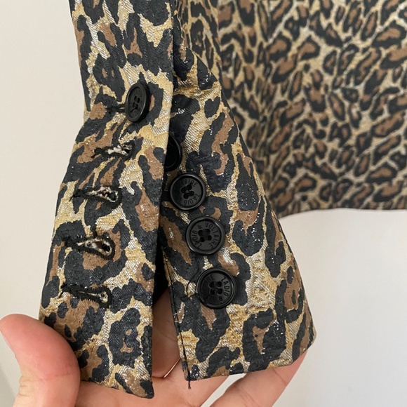 Zadig & Voltaire Deluxe Veda Leopard Blazer M - Picture 7 of 7